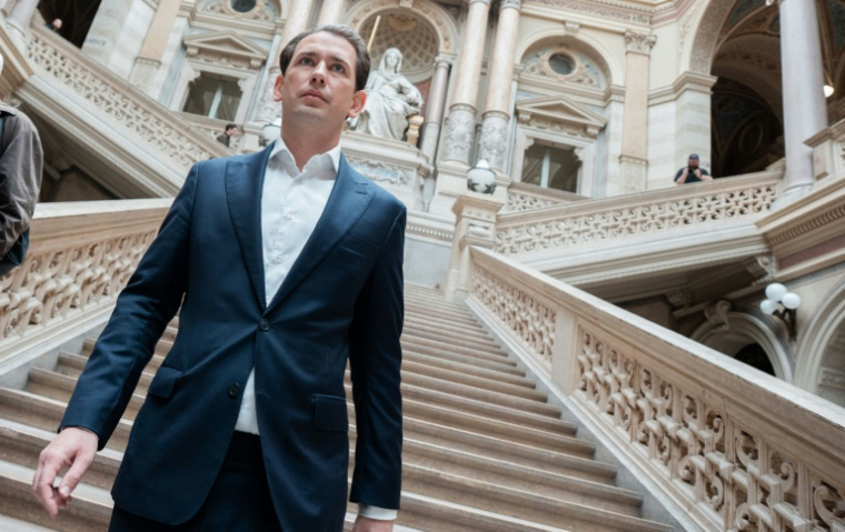 L'ancien chancelier autrichien Sebastian Kurz, le 26 mai 2025 lors de son procès en appel à Vienne, en Autriche ( APA / GEORG HOCHMUTH )