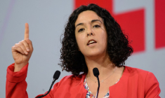 Manon Aubry à Toulouse, le 1er juin 2024. ( AFP / ED JONES )