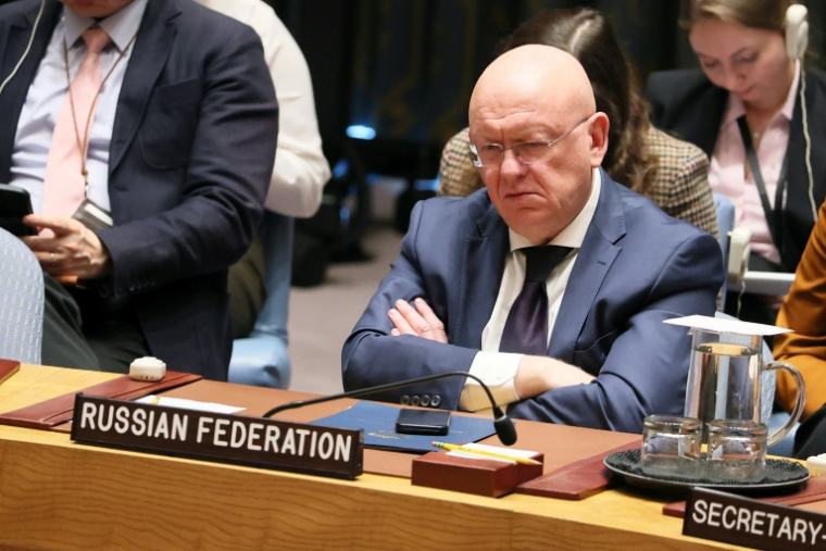 Vassili Nebenzia, le représentant permanent de la Russie au Conseil de sécurité des Nations-Unies à New-York le 20 novembre 2025 ( GETTY IMAGES NORTH AMERICA / Michael M. Santiago )