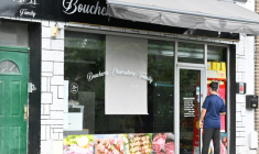 L'une des boucheries fermées temporairement à Saint-Quentin, dans l'Aisne, le 23 juin 2025.  ( AFP / FRANCOIS NASCIMBENI )