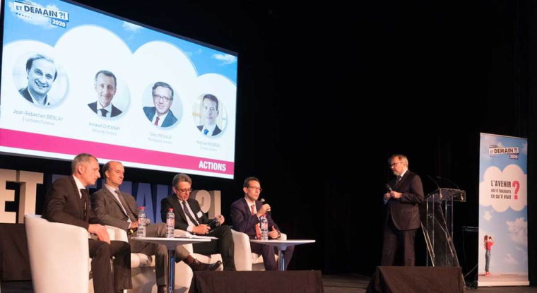 Table ronde sur les actions animée par Stéphane Toullieux lors de la conférence «Et Demain?!». (© DR)