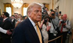 Le président américain Donald Trump à la Maison Blanche, à Washington, le 16 juillet 2025  ( AFP / ANDREW CABALLERO-REYNOLDS )