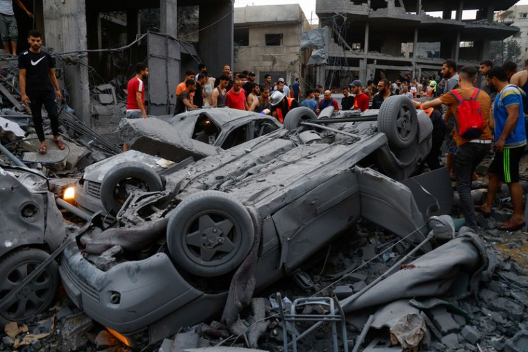 Les Palestiniens inspectent les dégâts à Gaza