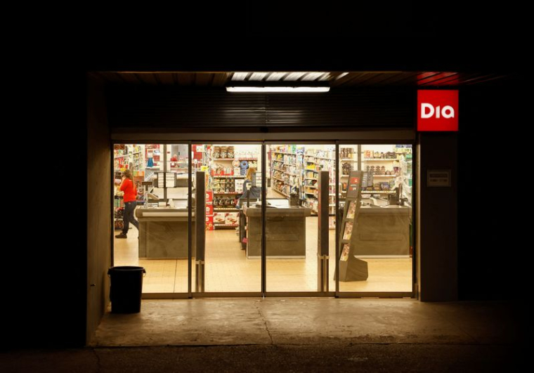 L'intérieur d'un supermarché Dia à Ronda, en Espagne