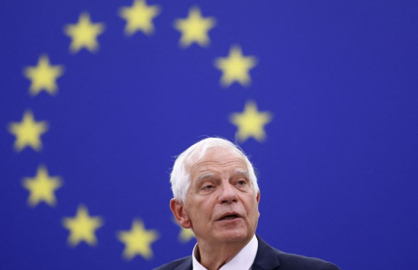 Le chef de la politique étrangère de l'UE, Josep Borrell, à Strasbourg