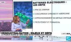 Réindustrialisation : la France ouvre sa première usine de batteries électriques