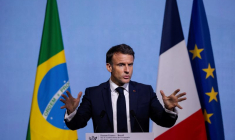 Macron en visite au Brésil