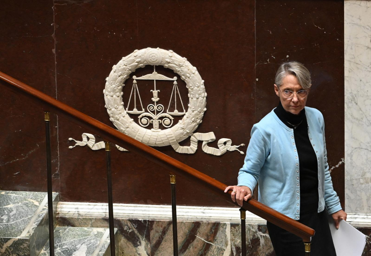 Elisabeth Borne, en octobre 2022, à l'Assemblée nationale ( AFP / ALAIN JOCARD )