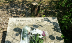 Le mémorial en hommage à Ilan Halimi à Epinay-sur Seine (Seine-Saint-Denis) le 15 août 2025, après sa dégradation ( AFP / Dimitar DILKOFF )