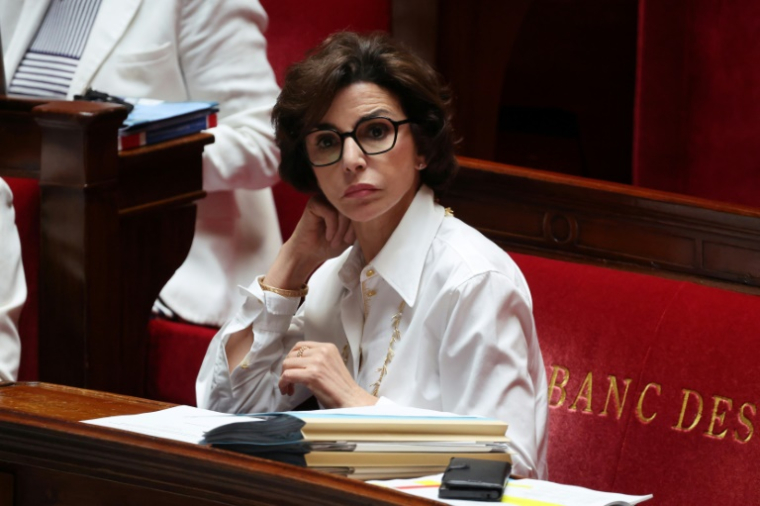 la ministre de la Culture, Rachida Dati, à l'Assemblée nationale, le 30 juin 2025 à Paris ( AFP / Ludovic MARIN )