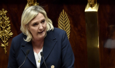 Marine Le Pen, le 6 décembre 2022, à l'Assemblée nationale. ( AFP / JULIEN DE ROSA )
