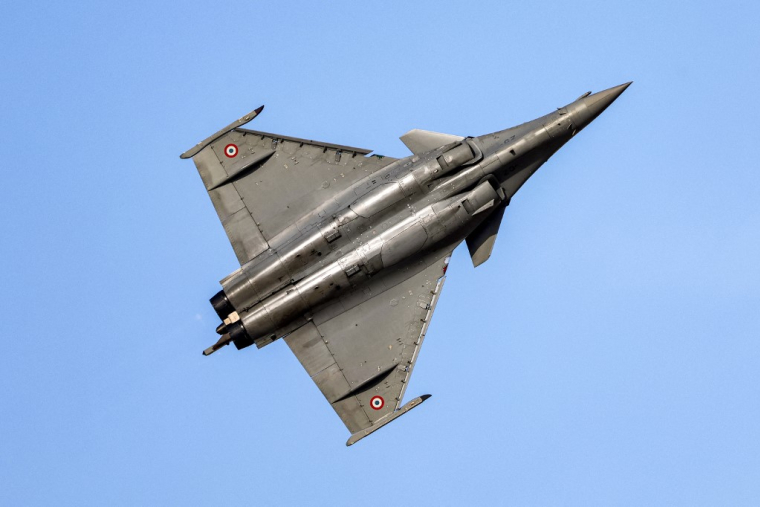 Un Rafale de l'armée de l'air française (illustration) ( AFP / GIUSEPPE CACACE )