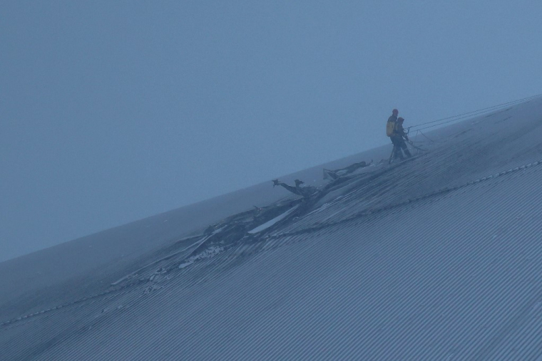 Le confinement de la centrale de Tchernobyl, le 14 février 2025. ( AFP / TETIANA DZHAFAROVA )