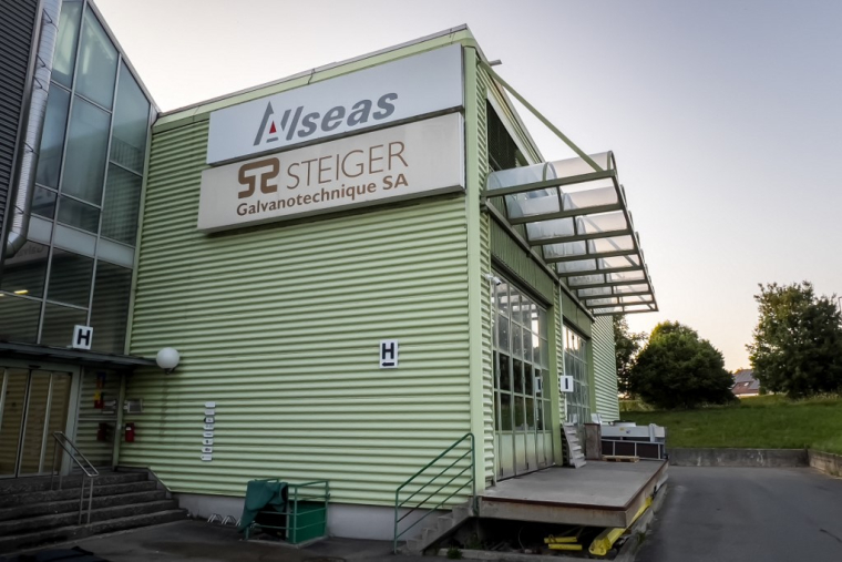 Le siège de Allseas à Châtel-Saint-Denis, en Suisse. ( AFP / ELODIE LE MAOU )