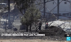 Grèce : troisième jour de lutte contre l'incendie près d'Athènes