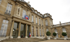 Vue générale du palais de l'Élysée à Paris
