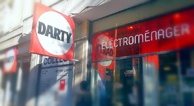 Une enseigne Darty à Paris. (crédit : L. Grassin)