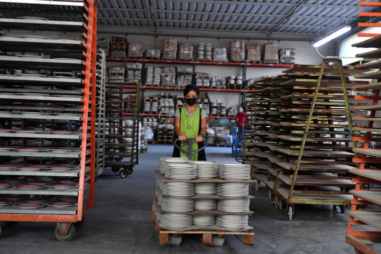 Une usine de céramique à Citta di Castello, en Italie