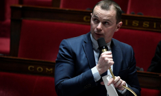 Olivier Dussopt, le 31 janvier 2023, à l'Assemblée nationale ( AFP / STEPHANE DE SAKUTIN )