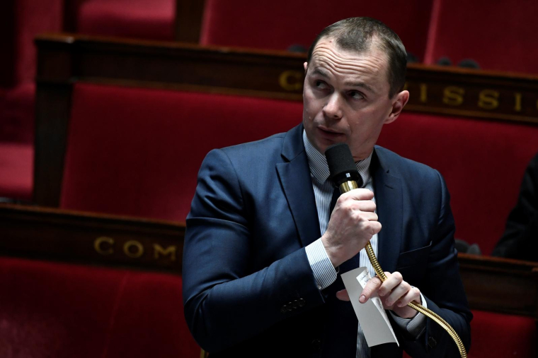 Olivier Dussopt, le 31 janvier 2023, à l'Assemblée nationale ( AFP / STEPHANE DE SAKUTIN )