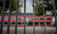 L'école de Grand-Saconnex-Place à Le Grand-Saconnex, en Suisse, le 15 octobre 2025 ( AFP / Fabrice COFFRINI )