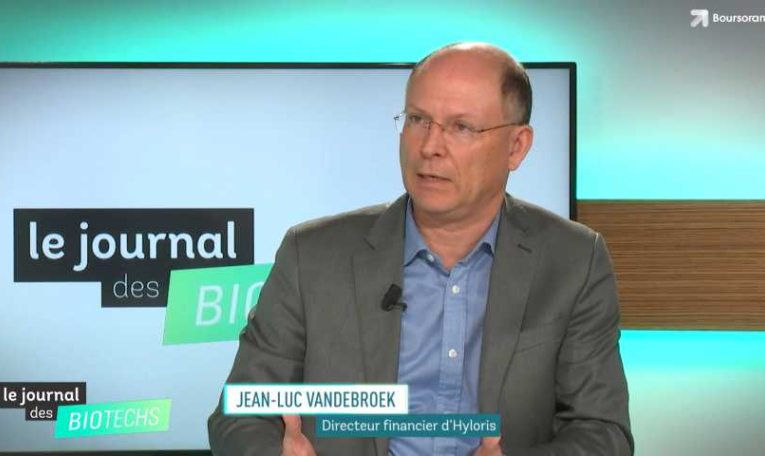 Le journal des biotechs  Jean-Luc Vandebroek (Hyloris) Jamila El Bougrini (Invest Securities)