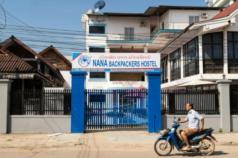 L'auberge Nana Backpackers à Vang Vieng, au Laos, où séjournaient les deux victimes australiennes, le 24 novembre 2024 ( AFP / STR )