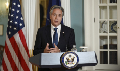 Anthony Blinken à Washington, aux États-Unis, le 18 juin 2024. ( AFP / OLIVIER DOULIERY )