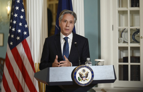 Anthony Blinken à Washington, aux États-Unis, le 18 juin 2024. ( AFP / OLIVIER DOULIERY )