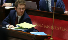 Le ministre des Comptes publics, David Amiel, le 14 octobre 2026 à l'Assemblée nationale à Paris  ( AFP / Thomas SAMSON )