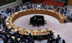 Réunion du Conseil de sécurité des Nations Unies sur la situation à Gaza, le 18 septembre 2025 à New York ( AFP / ANGELA WEISS )