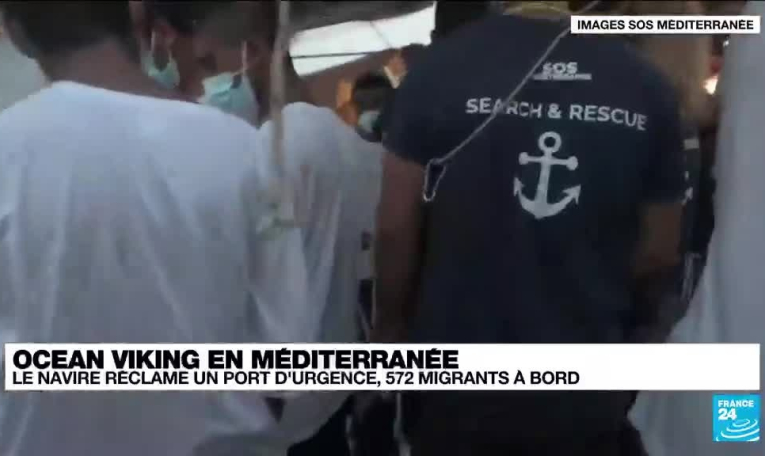 Ocean Viking en méditerranée : le navire réclame un port d'urgence