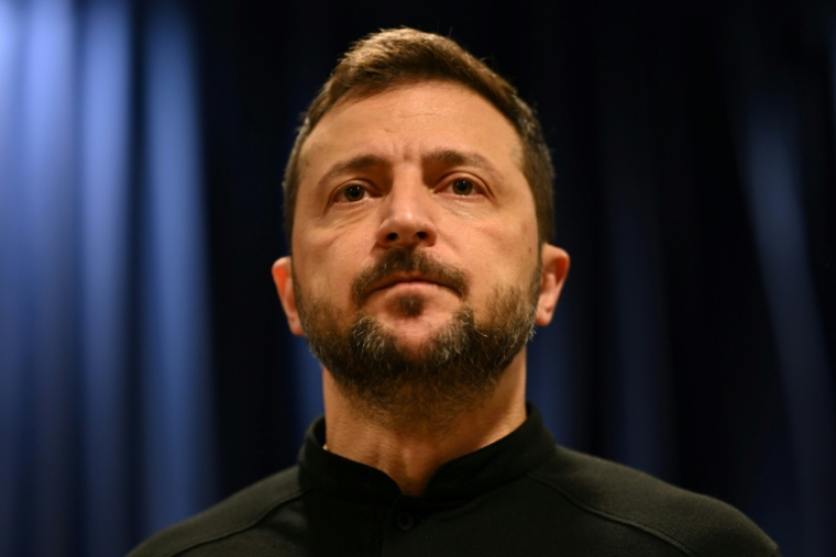 Le président ukrainien Volodymyr Zelensky, le 25 septembre 2024 à New York en marge de l'Assemblée générale des Nations unies ( POOL / Leon Neal )