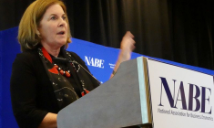 La présidente de la Banque fédérale de réserve de Kansas City, Esther George, à Denver