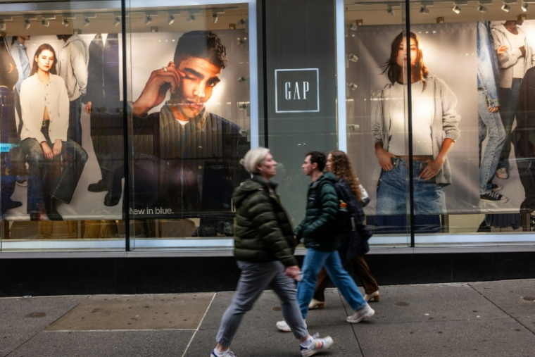 Un magasin Gap à New York, le 5 mars 2026 ( GETTY IMAGES NORTH AMERICA / SPENCER PLATT )