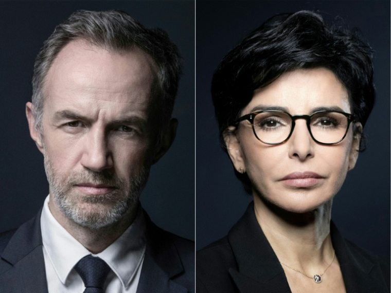 Combinaison d'images réalisée le 15 mars 2026 des candidats à la mairie de Paris Emmanuel Grégoire et Rachida Dati ( AFP / JOEL SAGET )