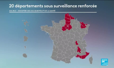 Pandémie de covid-19 en France : 20 départements sous "surveillance renforcée"