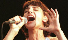 La chanteuse irlandaise Sinead O'Connor lors de son concert au Paléo Festival de Nyon