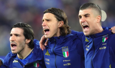 Une image des Italiens célébrant la qualif de la Bosnie fait grand bruit