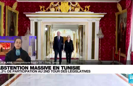 Second tour des élections législatives en Tunisie : seulement 11,3% de participation