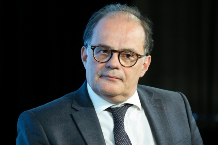 Le gouverneur de la Banque de France Emmanuel Moulin le 9 juin 2026 à Paris ( AFP / Ludovic MARIN )