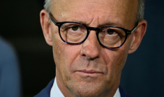 Le chancelier allemand Friedrich Merz, le 8 octobre 2026 à Berlin. ( AFP / Tobias SCHWARZ )
