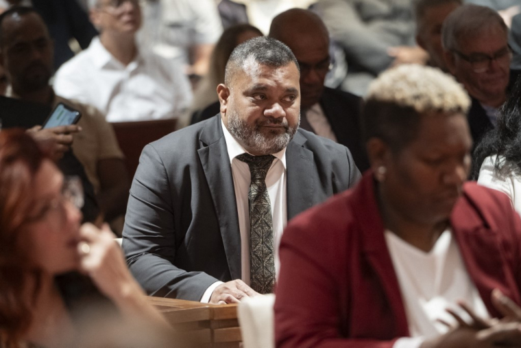 Le nouveau président du gouvernement de Nouvelle-Calédonie, Milakulo Tukumuli, à Nouméa, le 31 juillet 2026. ( AFP / DELPHINE MAYEUR )