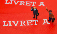 Le taux du Livret A et du Livret de développement durable et solidaire (LDDS) va baisser de 2,4% à 1,7% vendredi 1er août  ( AFP / DENIS CHARLET )