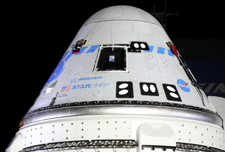 La capsule CST-100 Starliner de Boeing, en 2021 (illustration) ( AFP / GREGG NEWTON )