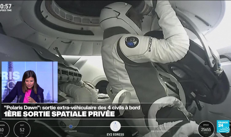 Polaris Dawn : le commandant de la mission s'est aventuré hors du vaisseau