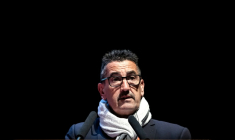 Le secrétaire général du syndicat Force ouvrière (FO), Frédéric Souillot, le 20 avril 2026 à Dijon ( AFP / ARNAUD FINISTRE )