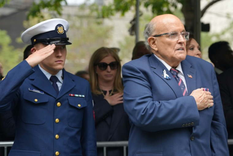 L'ancien maire de New York, Rudy Giuliani, assiste à la commémoration du 25e anniversaire des attentats du 11 septembre 2001 au Mémorial national du 11 septembre à New York, le 11 septembre 2026 ( POOL / Hiroko MASUIKE )