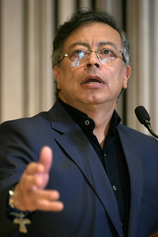 Le président colombien Gustavo Petro, le 5 février 2026 à Washington ( AFP / Oliver Contreras )