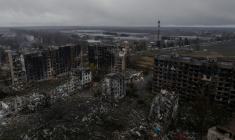 Photo des destructions dans la ville de Kostyantynivka, dans la région de Donetsk, le 12 novembre 2025, transmise par l'armée ukrainienne ( 93RD SEPARATE MECHANIZED BRIGADE "KHOLODNYI YAR" / Iryna Rybakova )